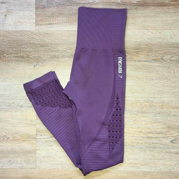 Small Purple Gymshark Seamless High Waisted Leggings - Picture 3 of 5